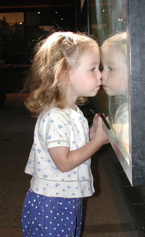 Sanja is really into the Exhibits!